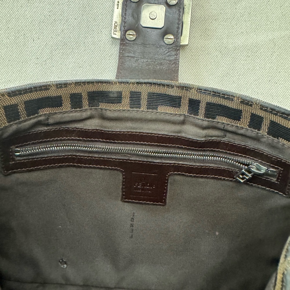 FENDI Zucca Shoulder Bag in Tobacco - Picture 10 of 12